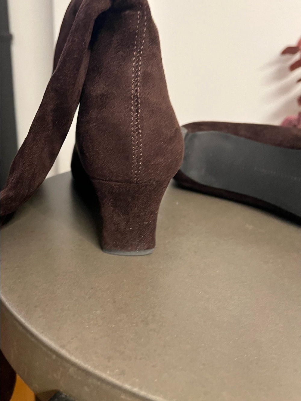 Banana Republic Dark Brown Slouch Suede Boots - Picture 7 of 9